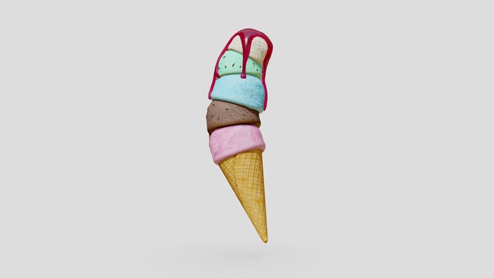 3December 2020 - A Precarious Snack 3D Model