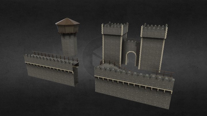 Winterfell Pieces 3D Model