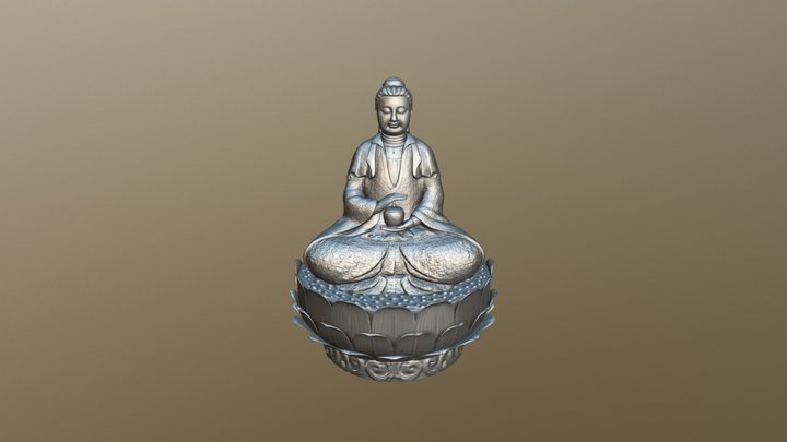 Buddha Statue01 3D Model