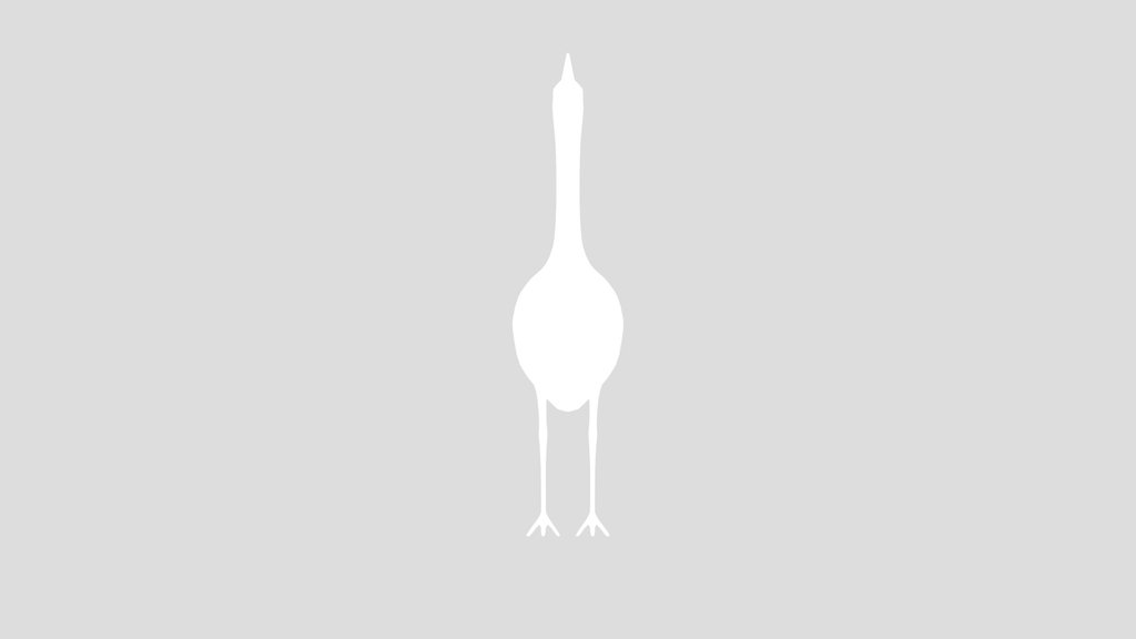 Heron Marble Statue