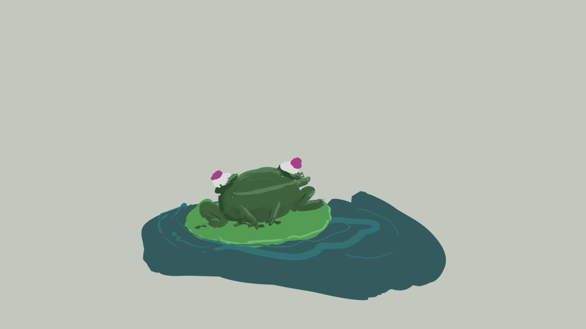 Hungry Mr. Frog