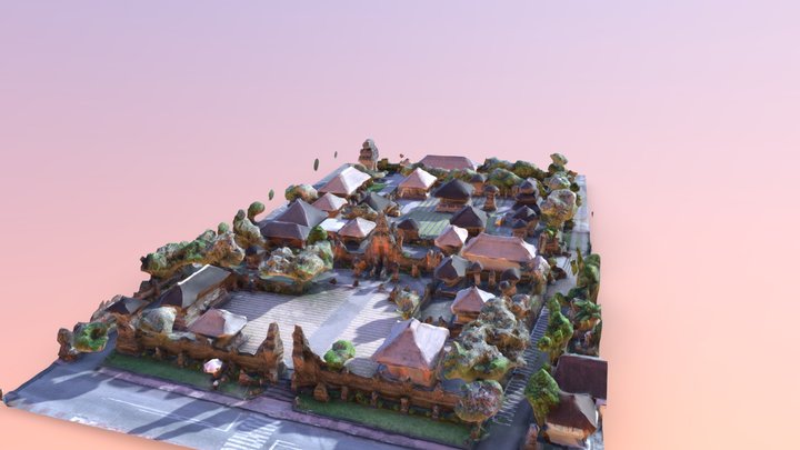 Pura Desa Adat Batuan 3D Model