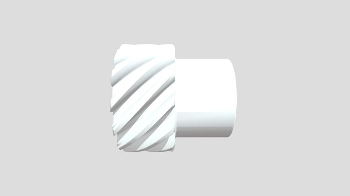 AN Aluminum-Bronze Screw Gears 3D Model