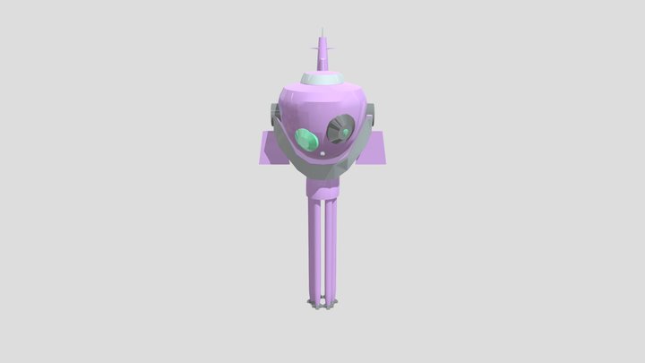 Brine Submarine (Remodel) 3D Model