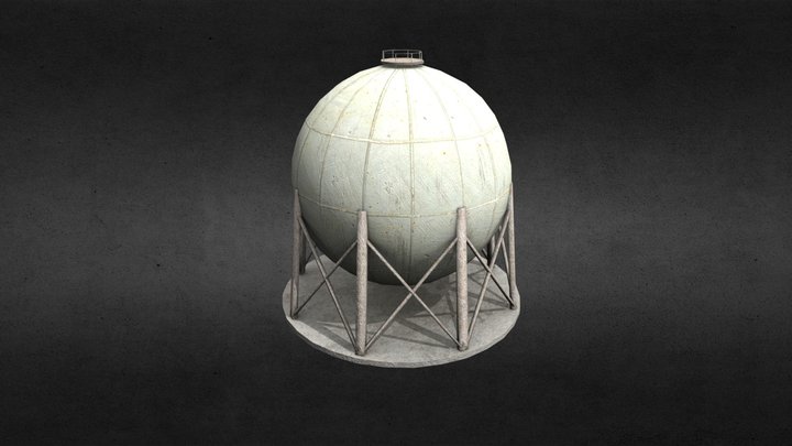 Spherical Tank 3D Model