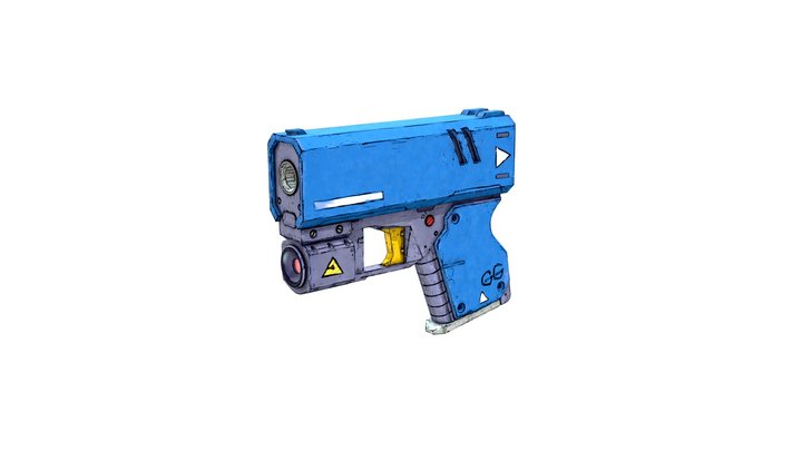 Compact Personal Defense Gun 3D Model