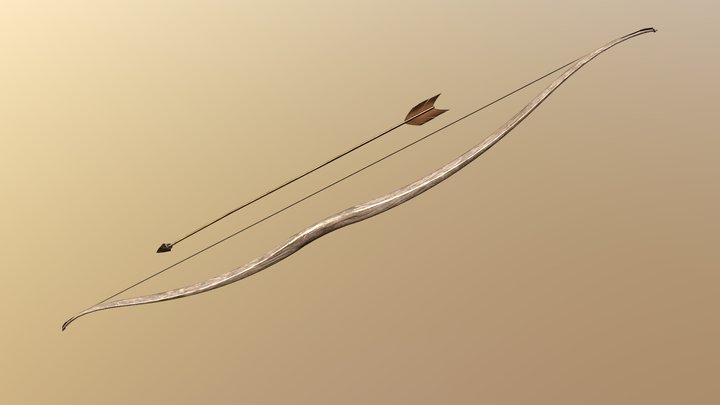 Bow and Arrow 3D Model