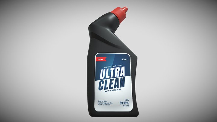 Toillet Cleaning Bottle 3D Model