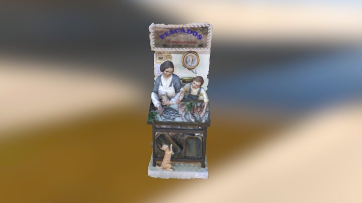 Ninot de la Falla Almirante Cadarso-Conde Altea 3D Model