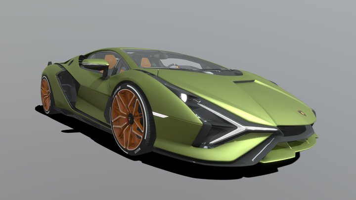 2020 Lamborghini Sian FKP37 [Texture Reupload] 3D Model