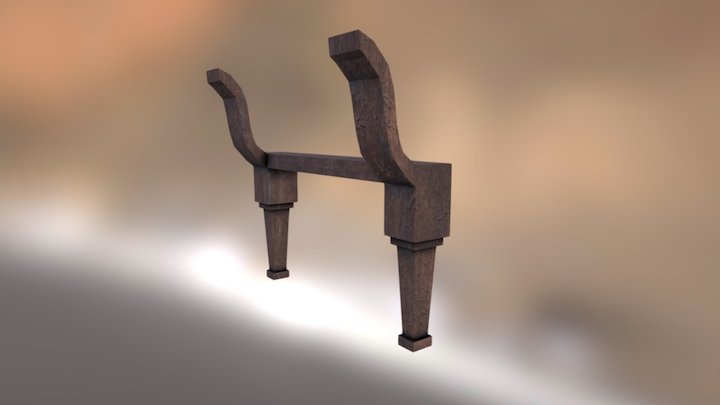 Sofa Legs decayed 3D Model