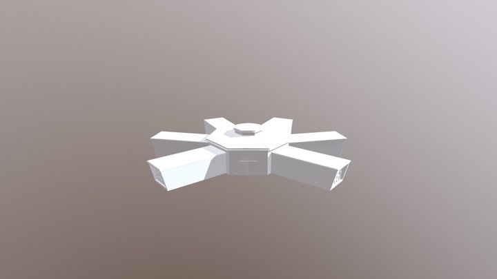 Hub Building SKETCHFAB 3D Model