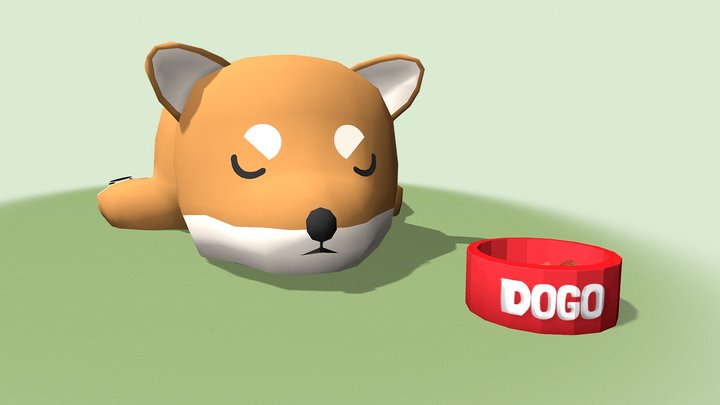 Shiba Pup 3D Model