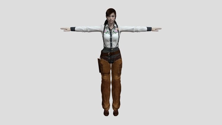 Claire Redfield Cowboy - The Darkside Chronicles – Modèle 3D gratuit STL