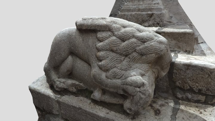 Leone medievale di Frosolone 3D Model