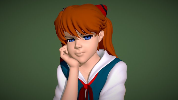Asuka - Evangelion - FanArt 3D Model
