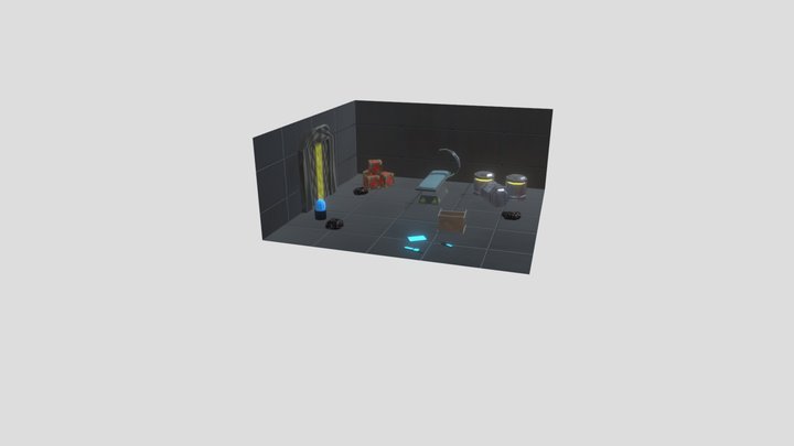 Final Project SciFi Diorama 3D Model