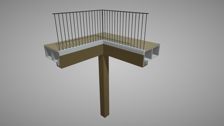 Balcony Detail 3D Model