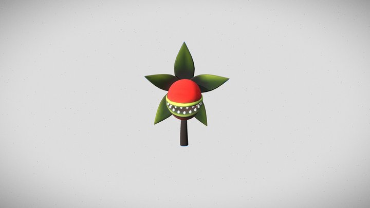 EatbugFlowerAnimated 3D Model