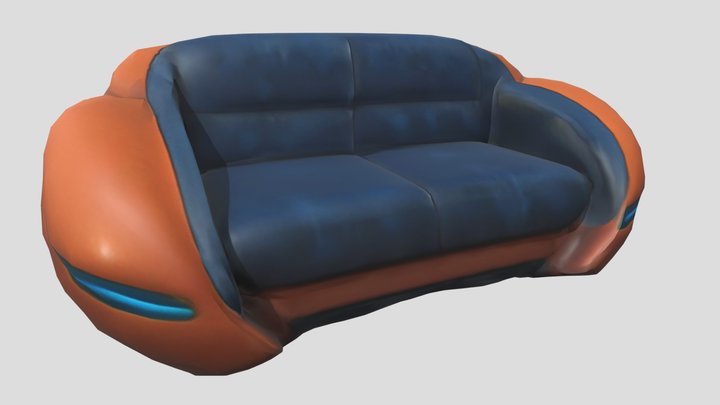 Axio Coupe Couch 3D Model