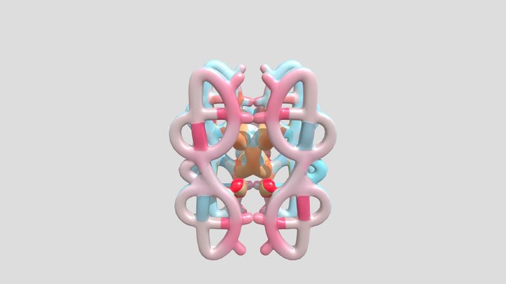 Abstract interconnected loops 3D Model