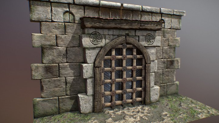 Castle Gates 3D Model