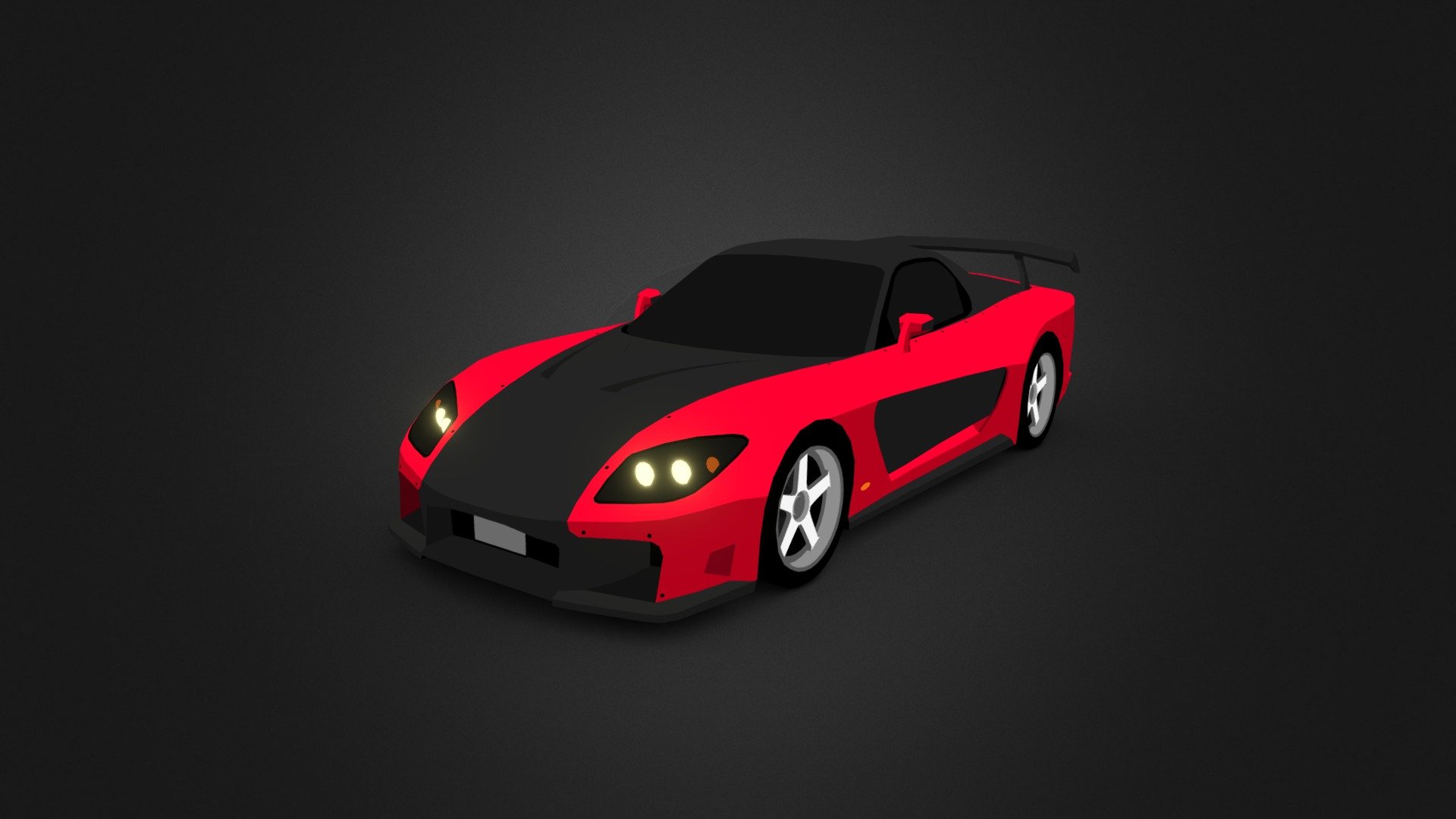 Mazda Rx7 Veilside Stylized Toon Download Free 3d Model By Ponter Ponter F5a932f