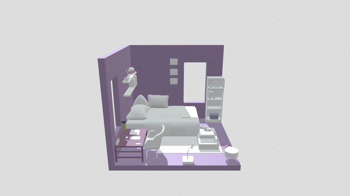 Isometric Room 3D Model
