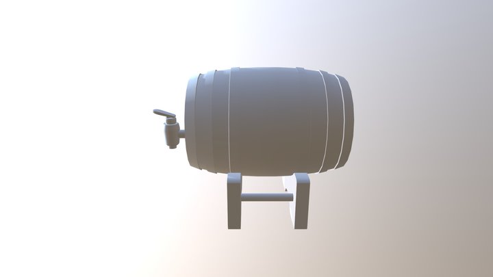 Whiskey Barrel Fin 3D Model
