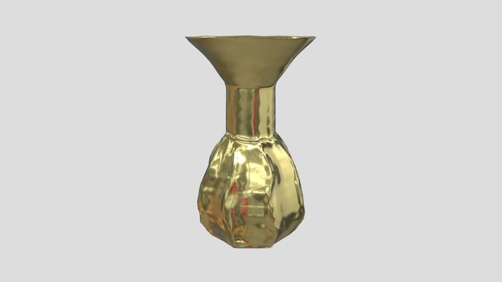 Golden vase 3D Model