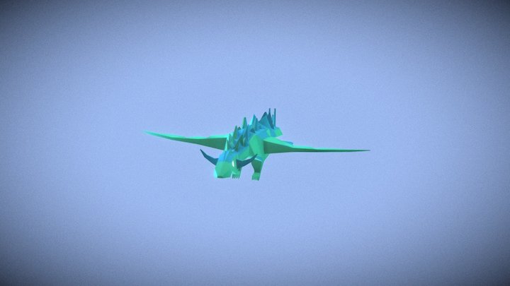 Frost Dragon - Low Poly 3D Model