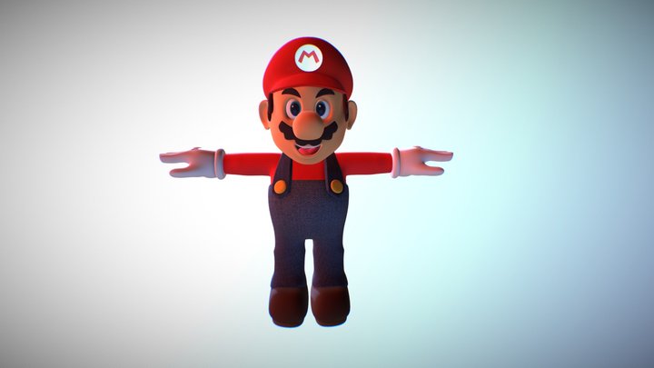 Mario Sketchfab 3D Model