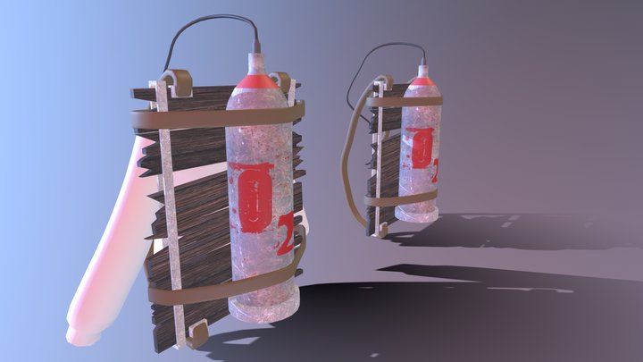 Oxygen Backpack 3D Model