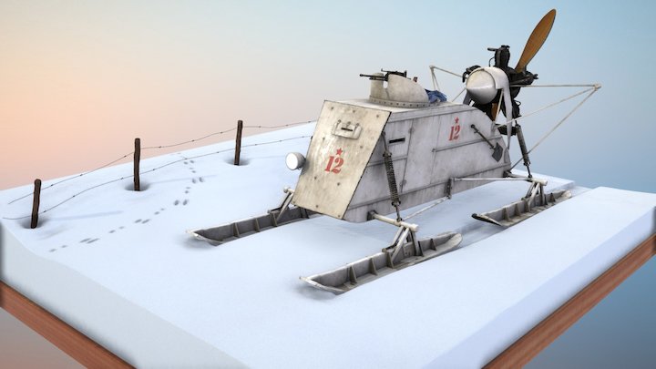 Aerosan NKL-26 / Аэросани НКЛ-26 3D Model