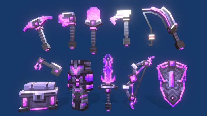 Cyber Set 3D Model