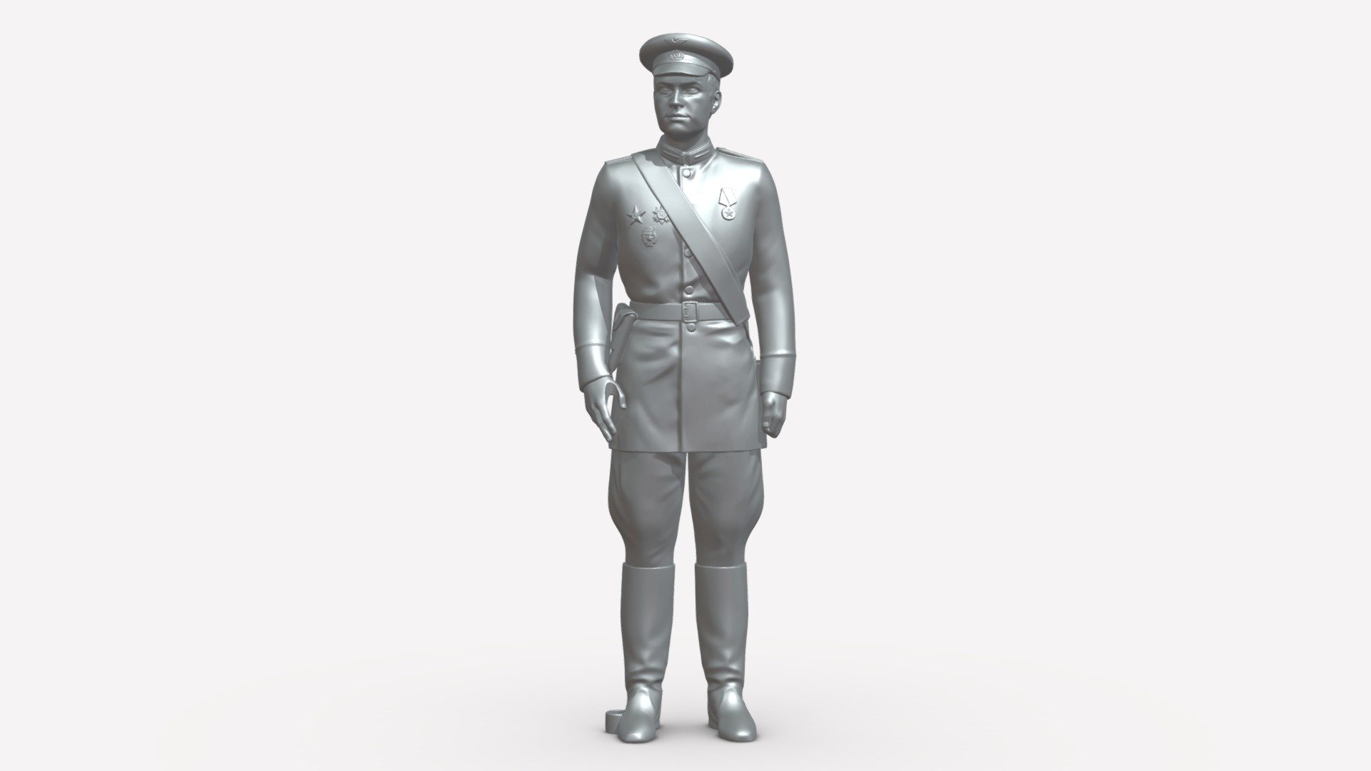 Man In Military Uniform 0116-8 - Buy Royalty Free 3D Model By 3DFarm ...