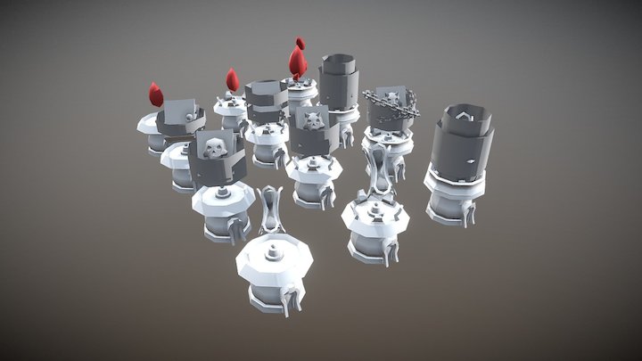 Magic Towers WIP 3D Model