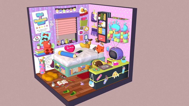 colorful room 3D Model