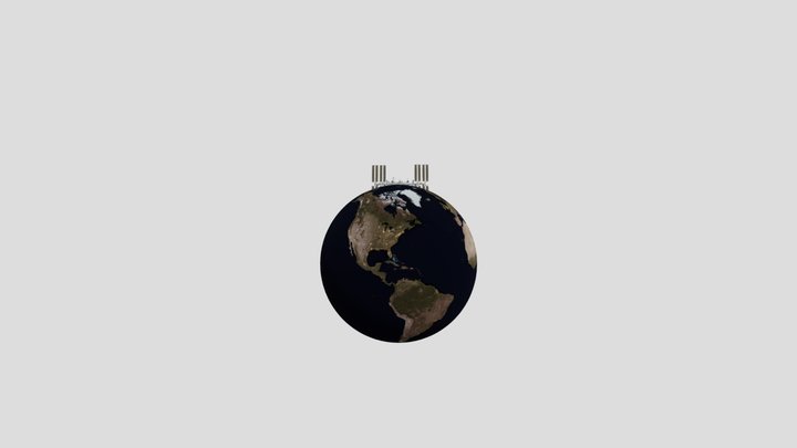 Space S Pace Station.glb Space 3D Model