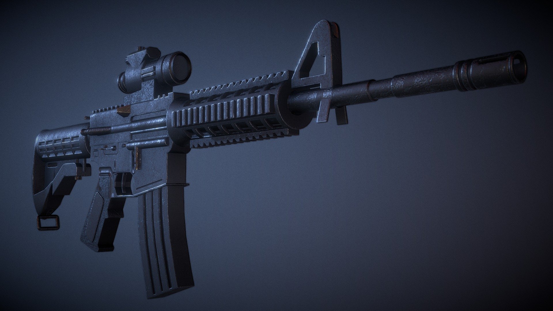 M4 / PBR Weapon — Sketchfab embed 3D viewer