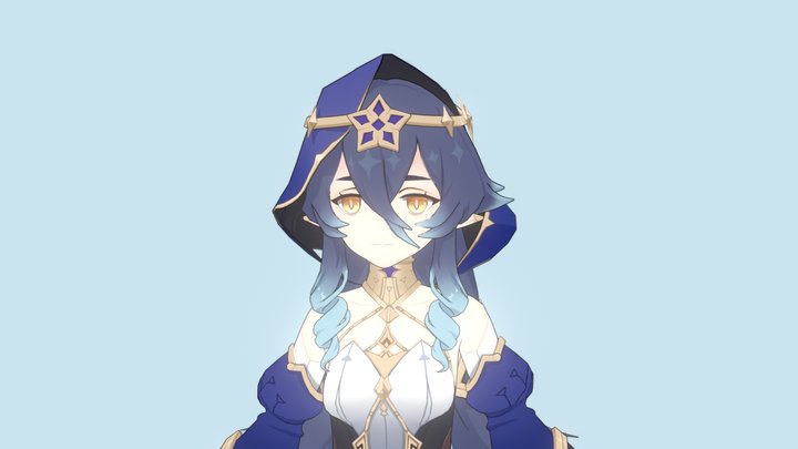Cartoon/ Genshin impact - Layla 3D Model