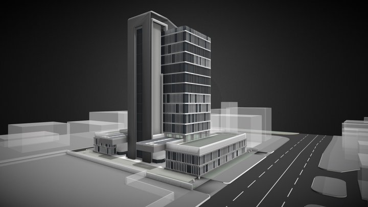 Limassol Buisiness Center 3D Model