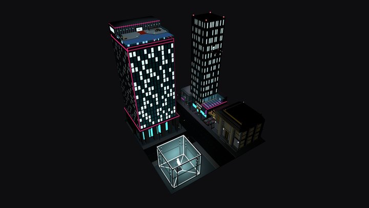 NIGHT CITY 3D Model