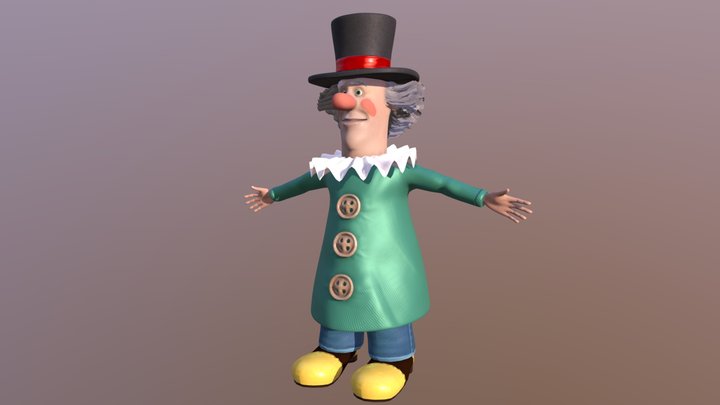 Hocus-Mocus Clown 3D Model