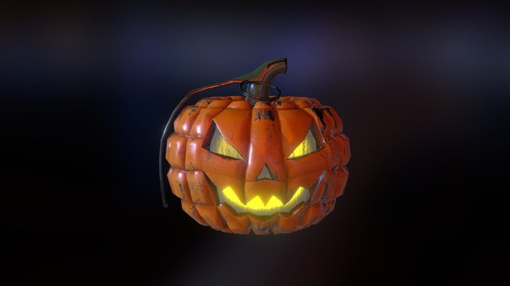 Pumpkin grenade 3D Model