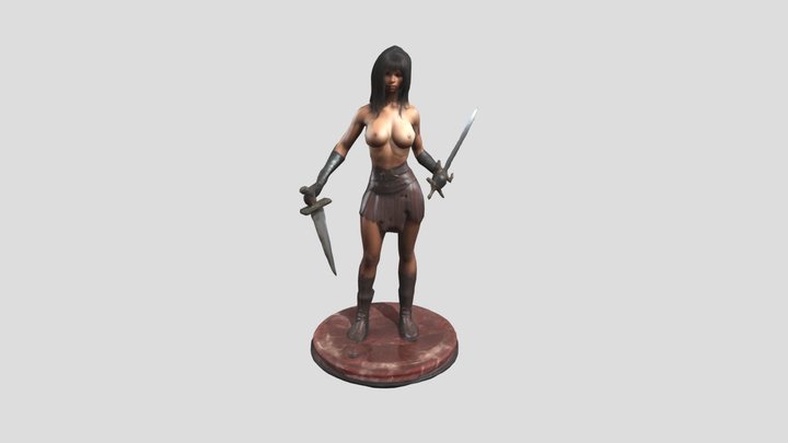 Warrior's Stance 3D Model