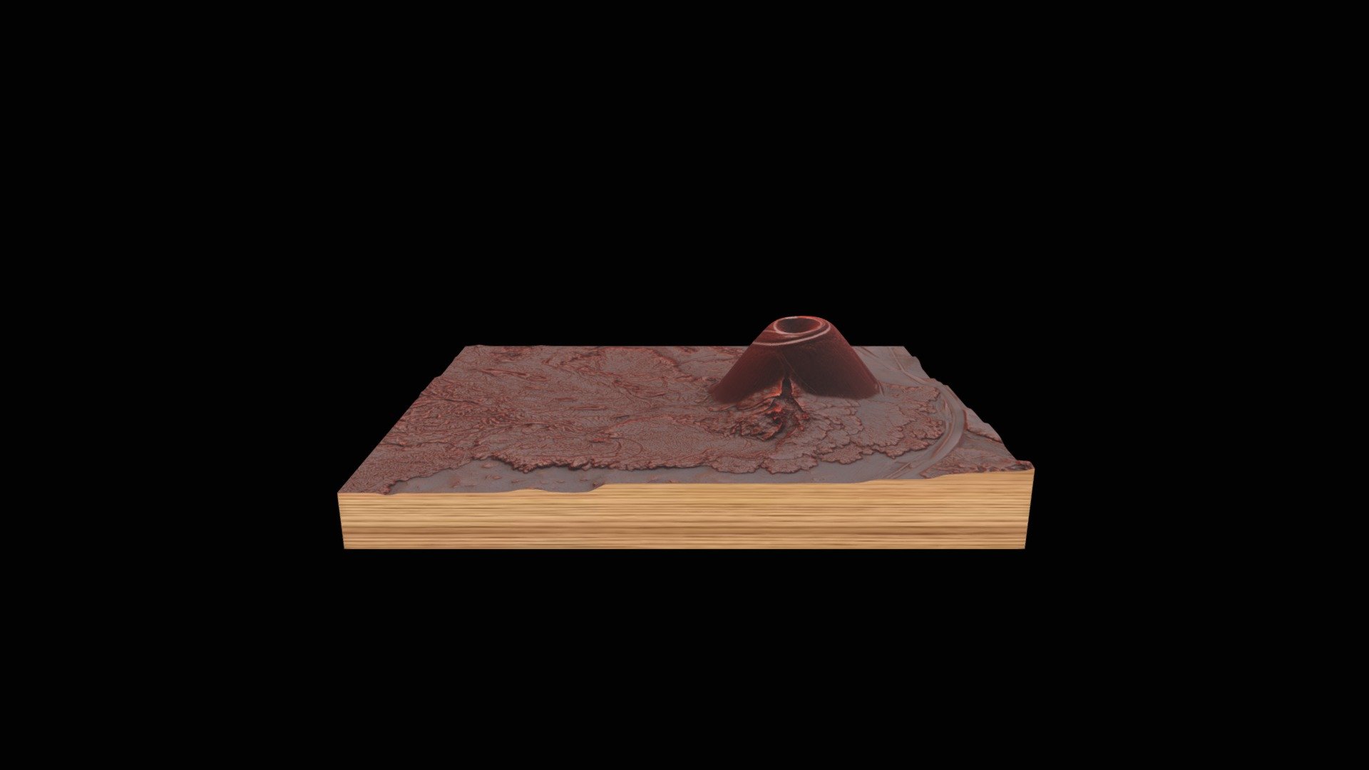 Volcano — Sketchfab embed 3D viewer