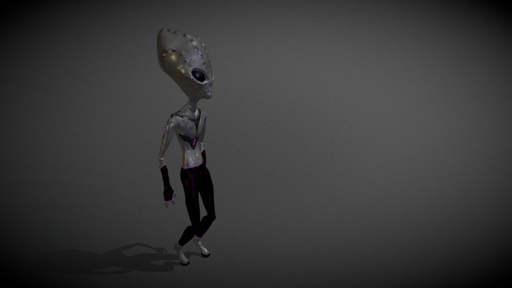 mr.GrayChiller (animated alien) 3D Model