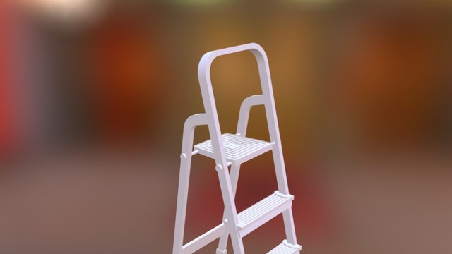 Small Step Ladder 3D Model
