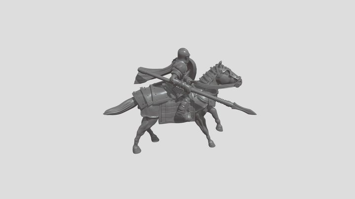 Guard - Cavalry - Running - Spear 3D Model